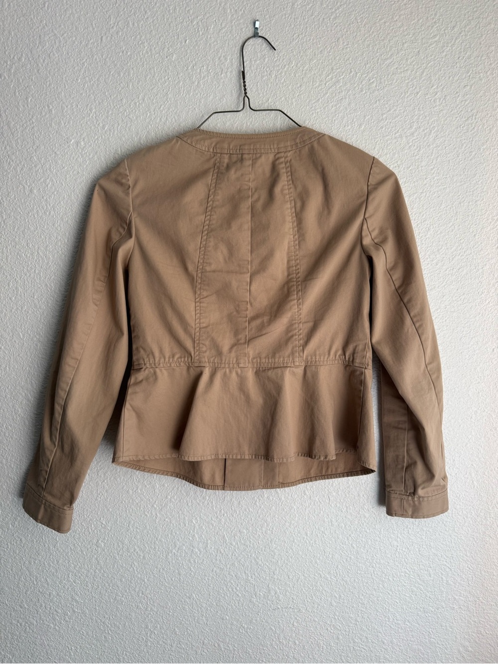 Talbots Camel-Tan Button Front Utility Jacket - Picture 3 of 3
